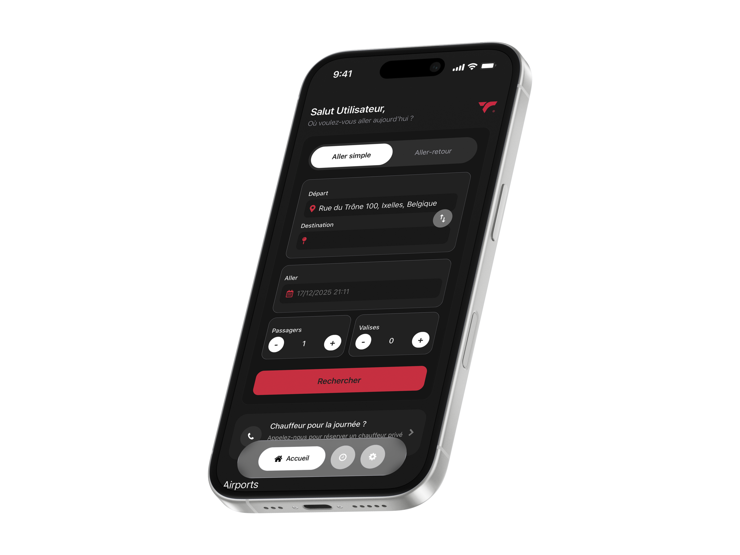 Application mobile TAXI-LUX